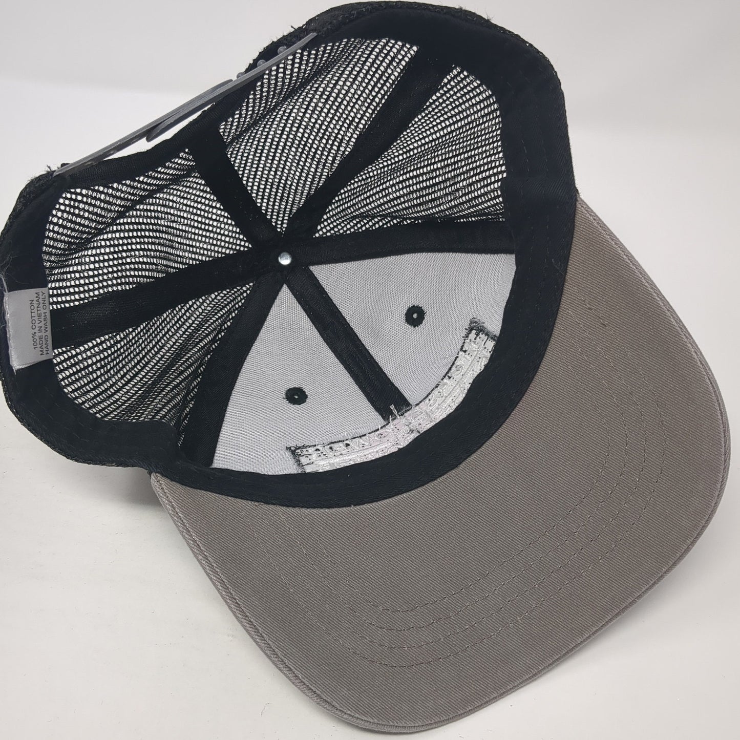Horsepower Is Our Superpower Snapback Trucker Hat Gray One Size Mesh Back