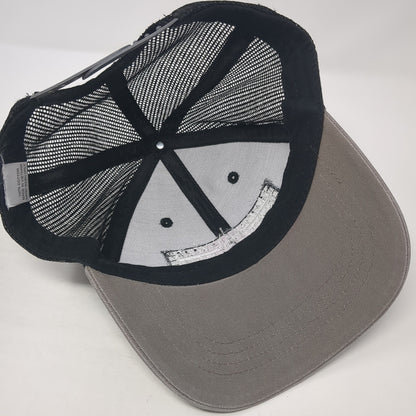 Horsepower Is Our Superpower Snapback Trucker Hat Gray One Size Mesh Back