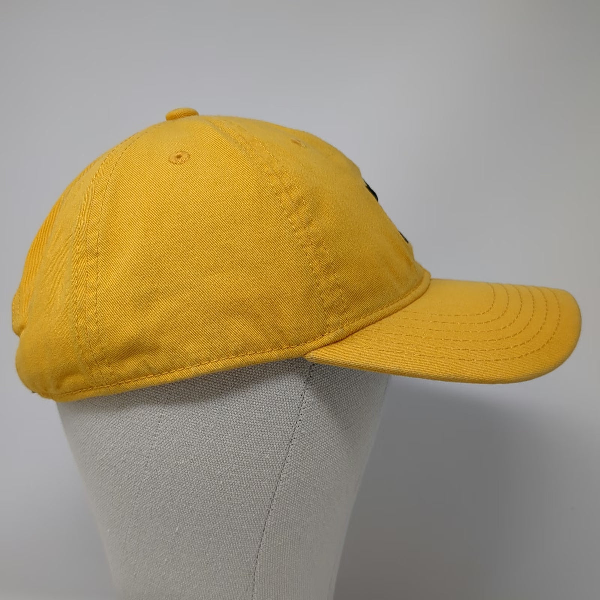 Adidas Baseball Cap Yellow One Size Trefoil Logo Cotton Slideback Adjustable Hat