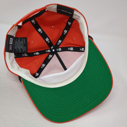 New Era 5 Panel Orange One Size Hooters Racing NASCAR #9 Rope Snapback Green Hat