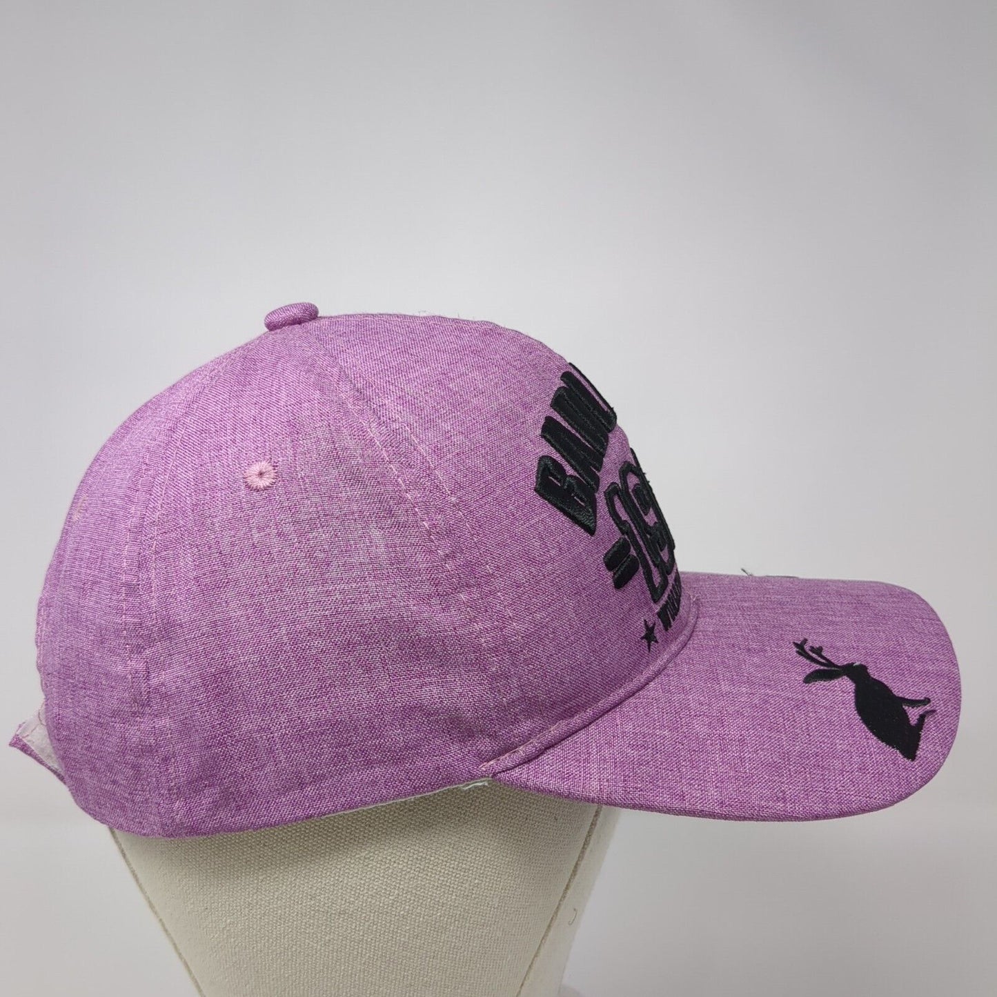 Badlands 1908 South Dakota Strapback Hat Purple One Size Adjustable