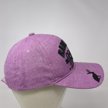 Badlands 1908 South Dakota Strapback Hat Purple One Size Adjustable