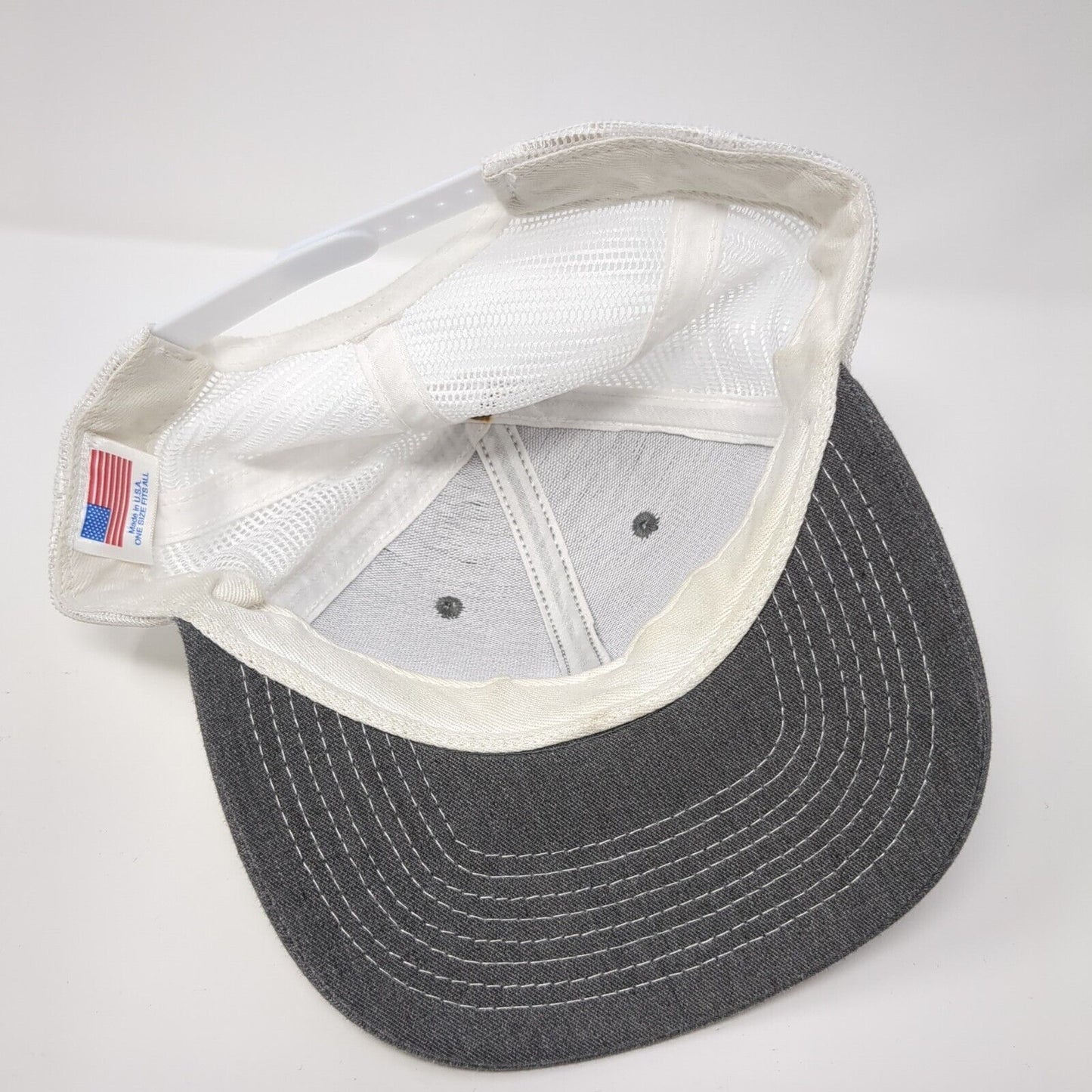 Army National Guard Snapback Trucker Hat Gray One Size Adjustable Mesh Back