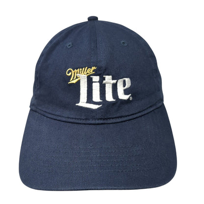 Miller Lite Strapback Hat Blue One Size Adjustable Embroidered Big X
