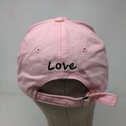 Unbranded Women's Slideback Hat Pink Adjustable Acrylic K Pop Love Logo