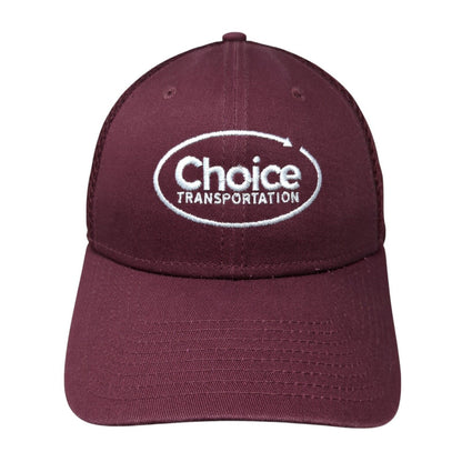 Choice Transportation Fitted Trucker Hat Red S/M Mesh Back 39Thirty New Era