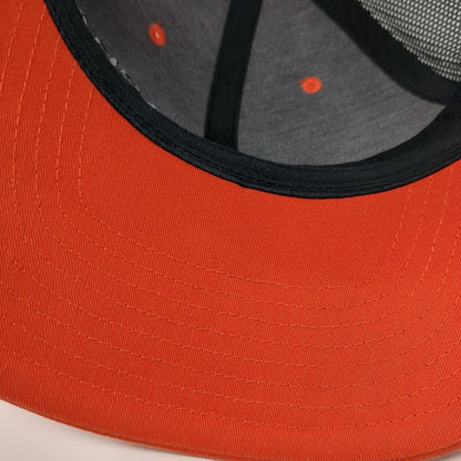 Capital Paving Snapback Trucker Hat Orange OSFA Mesh Back Richardson