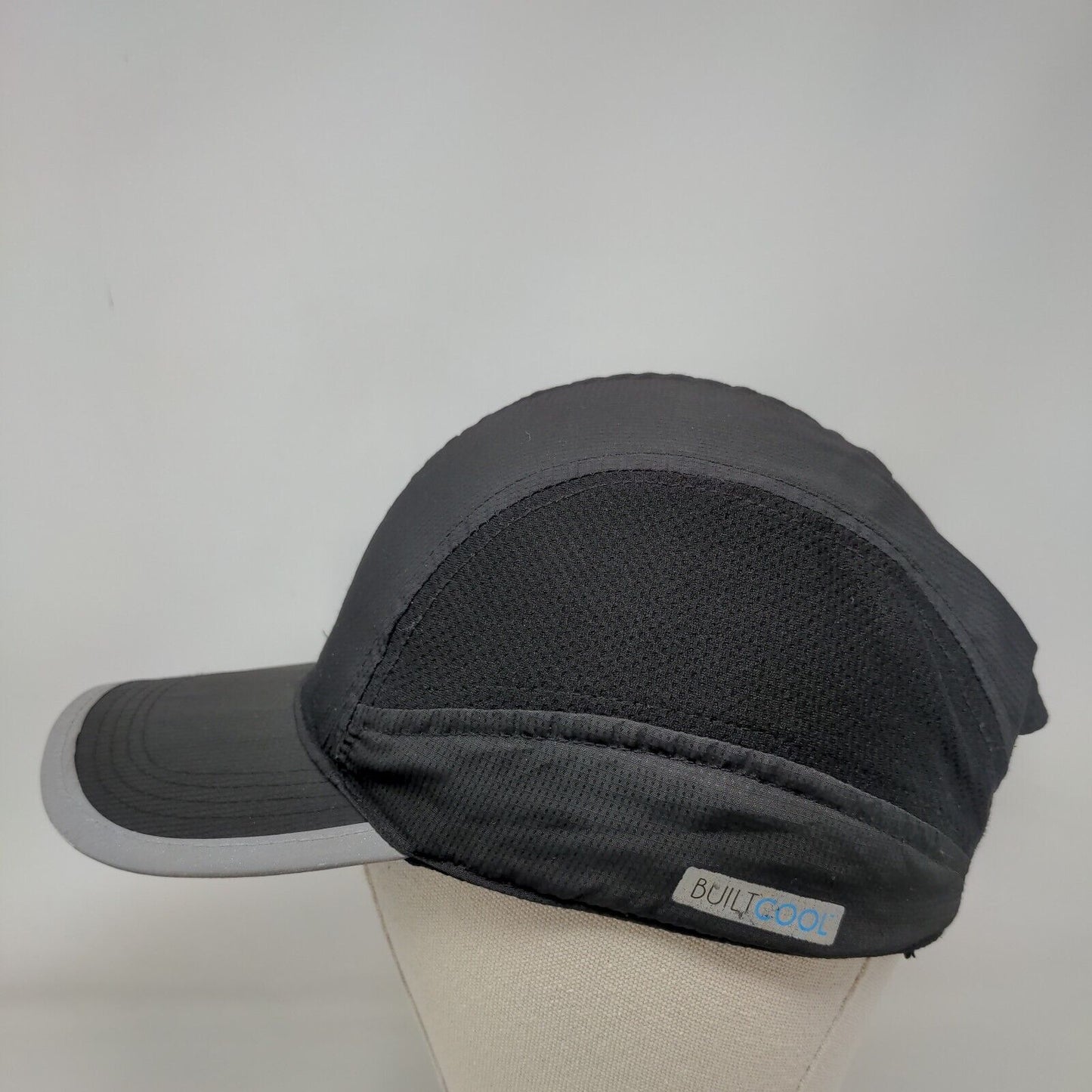 Built Cool Strapback Hat Black One Size Adjustable Lightweight