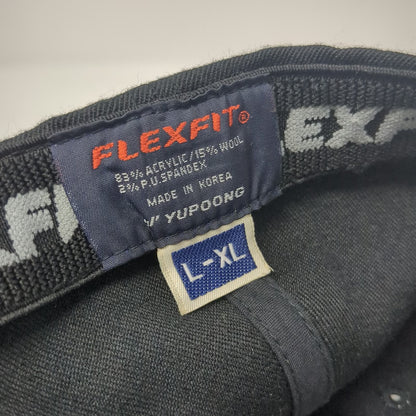 Flexfit Baseball Cap Black XL Intermountain Wind & Solar Logo Hat Embroidered
