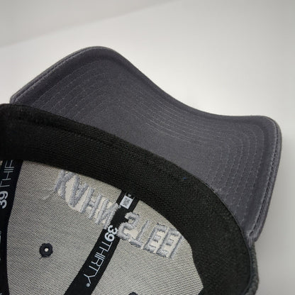 Kahn Steel Fitted Mesh Back Hat Gray M/L Stretch New Era 39Thirty