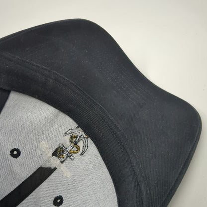Anvil Baseball Cap Black One Size Anchor Inn Embroidered Logo Slideback Hat