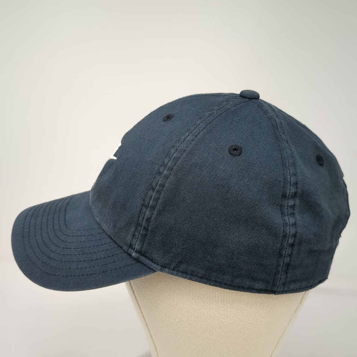 Nike Baseball Cap Blue White One Size Swoosh Heritage 86 Slideback Cotton Hat
