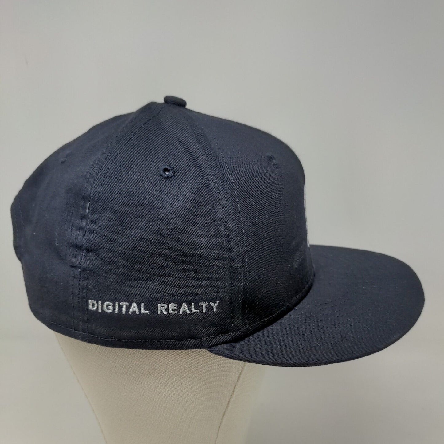 New Era Men's Fitted Hat Blue Size OSFM Embroidered Digital Reality Logo