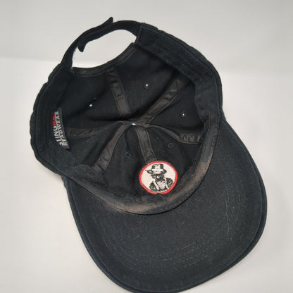 Slim Chickens Strapback Hat Black One Size Stingray Headwear 6 Panel