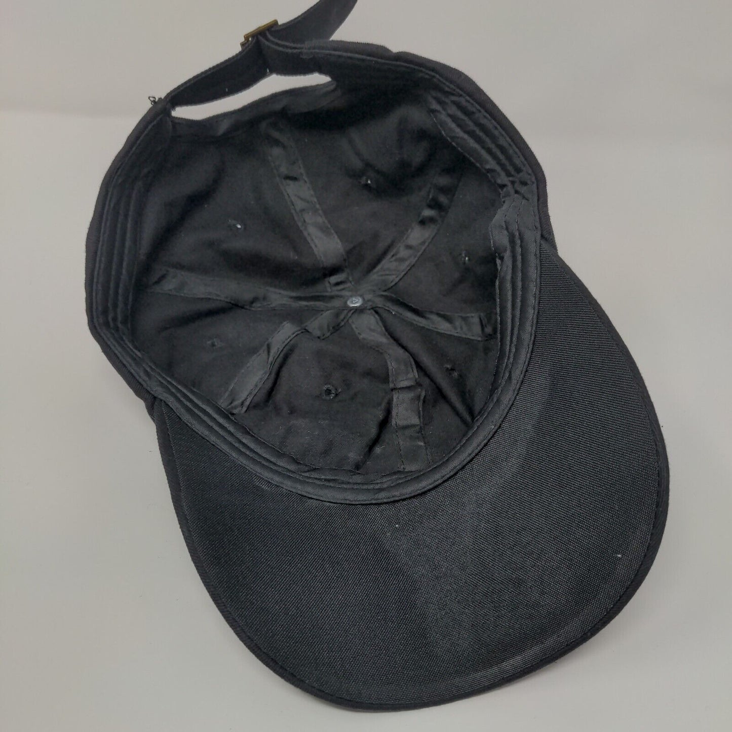 Rhinestone Jewel Flowers Slideback Hat Black OSFA Adjustable Bling