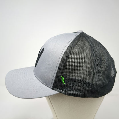 K-Products Trucker Hat Gray One Size Nutrien Ag Solutions Logo Mesh Snapback