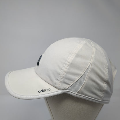 Adidas Adizero Strapback Baseball Cap White One Size Adjustable Embroidered