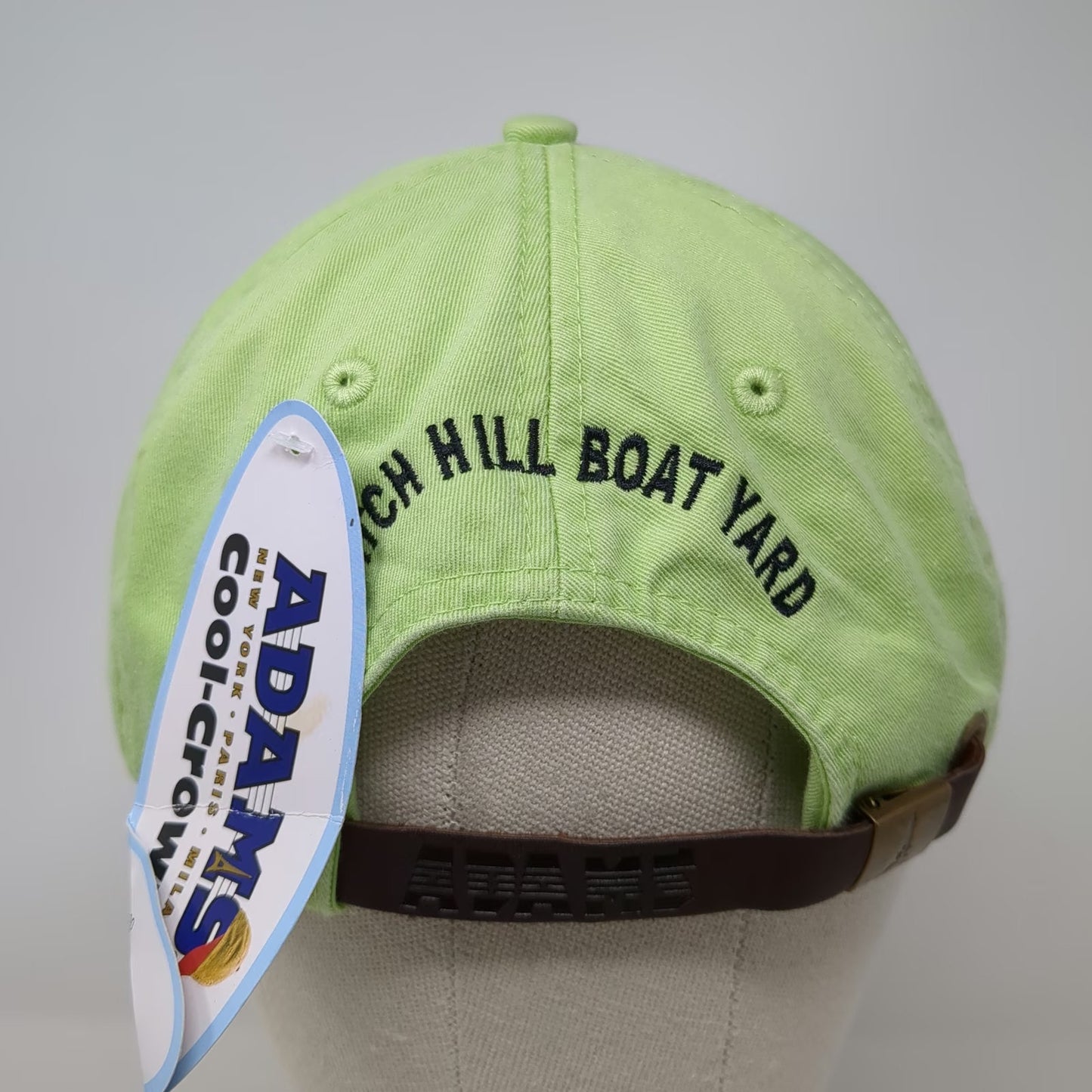 Adams Baseball Cap Green One Size Watch Hill Boat Yard Nautical Flags Hat