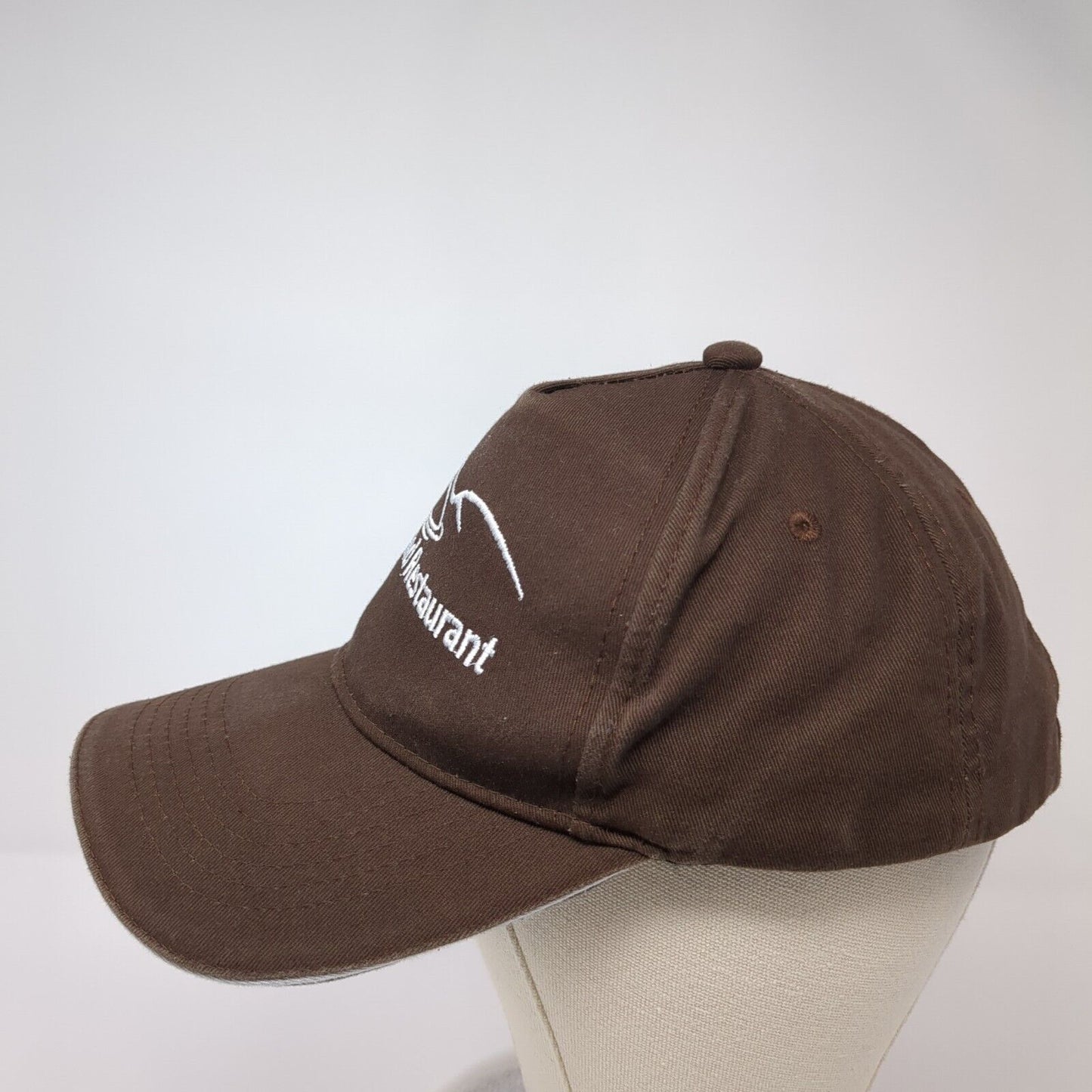 Greenland Restaurant Slideback Baseball Cap Brown OS Adjustable Embroidered