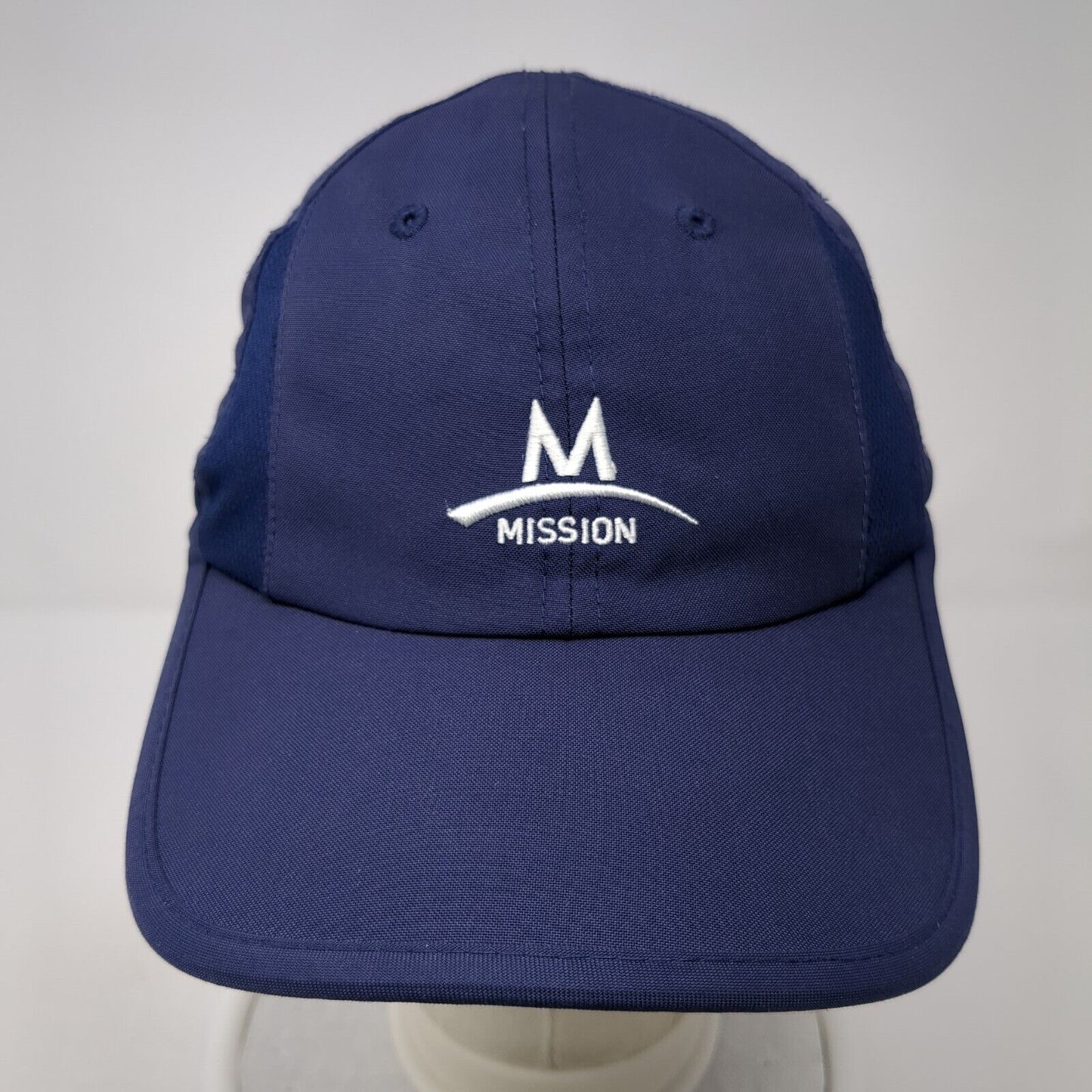 Mission Strapback Hat Blue One Size Adjustable Endura Cool 6 Panel