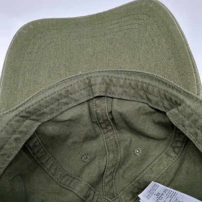 Old Navy Slideback Hat Green One Size Adjustable Vented Holes 6 Panel Blank