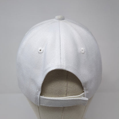 Linder Farms Pumpkin Patch Corn Maze More Strapback Hat White OS Adjustable