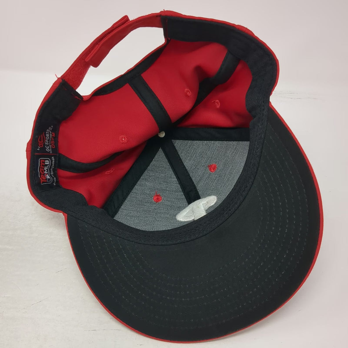 OC Sports Philadelphia Phillies MLB Baseball Cap Red One Size Strapback Hat