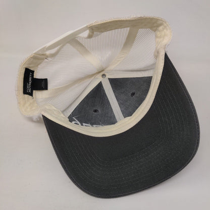 1776 Snapback Trucker Hat Gray One Size Adjustable Mesh Back Port Authority