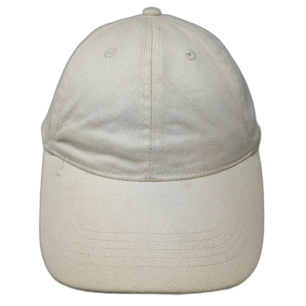 H&M Baseball Cap Beige One Size Solid Plain Blank Cotton Twill Adjustable Hat