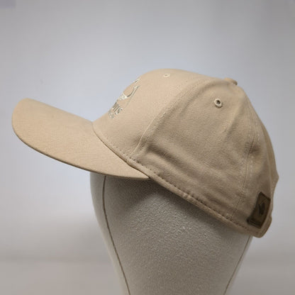 Connections Credit Union Strapback Hat Tan OSFA Embroidered Dri-Duck Wildlife