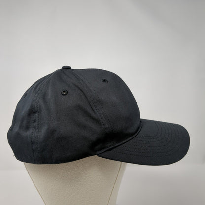 Bogus Basin Snapback Hat Black M-L Adjustable 6 Panel Richardson