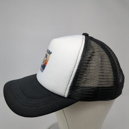 Hookin' Ain't Easy Snapback Trucker Hat Black One Size Mesh Back