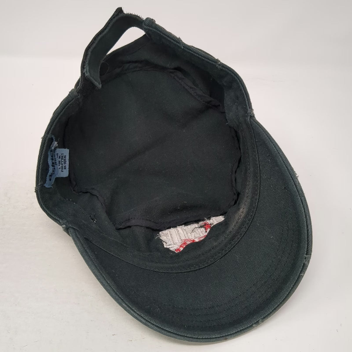 District Threads Army Cap Gray One Size Rogue Spirits Distressed Cotton Logo Hat