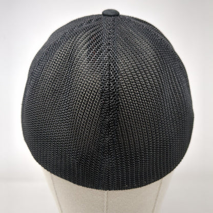 PPS Fitted Mesh Back Trucker Hat Black L/XL Flexfit Port Authority
