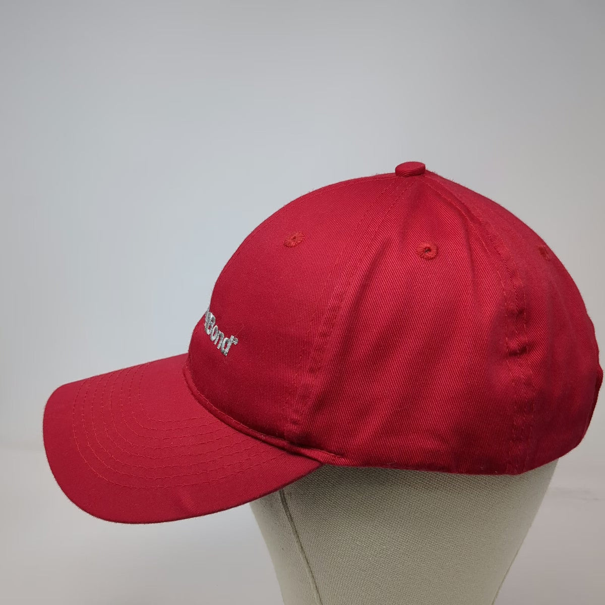 Port Authority Baseball Cap Red One Size StreetBond Embroidered Strapback Hat