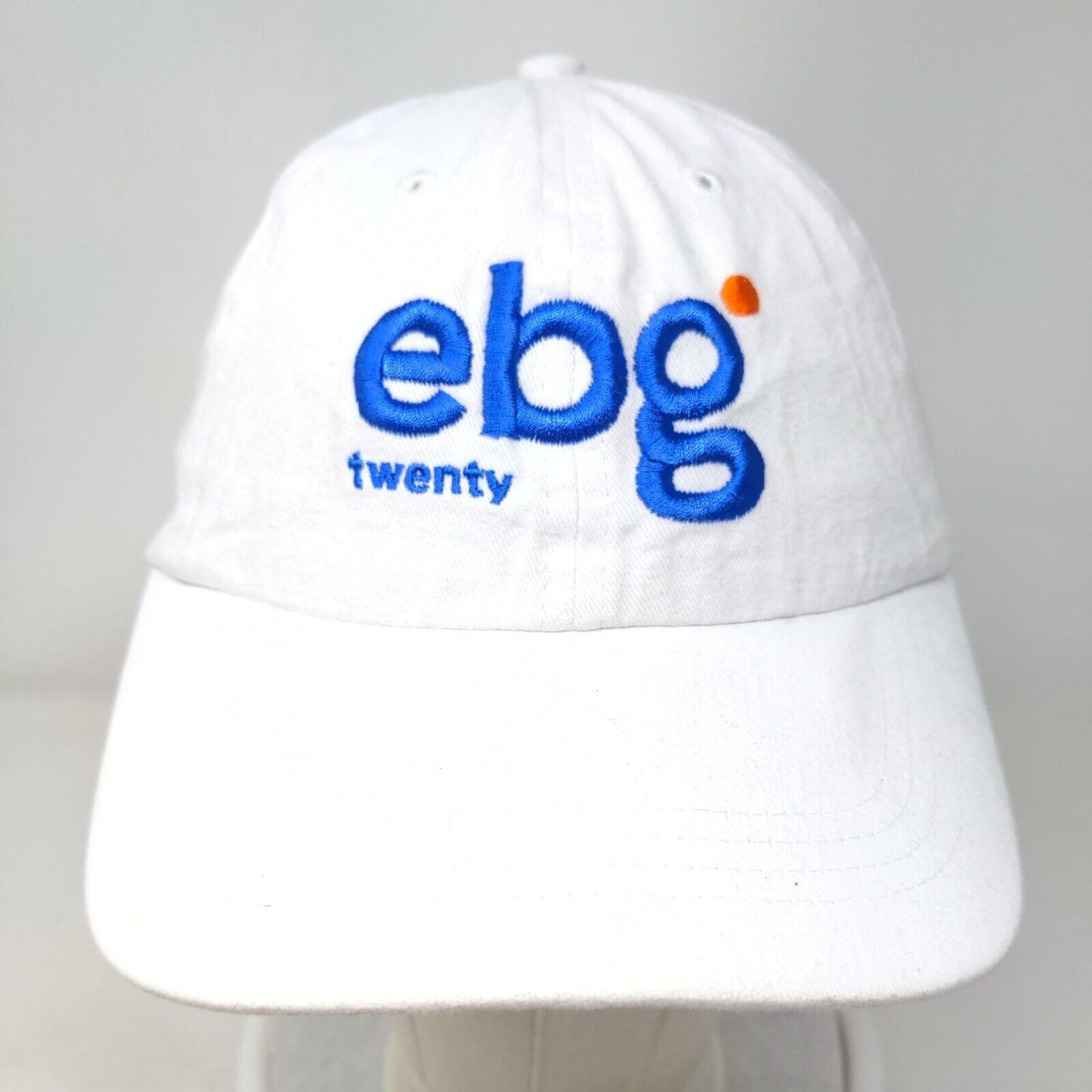 EBG Twenty Slideback Hat White OSFM Embroidered Quake City Caps