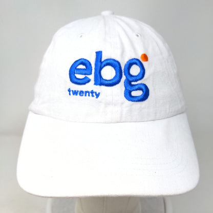 EBG Twenty Slideback Hat White OSFM Embroidered Quake City Caps