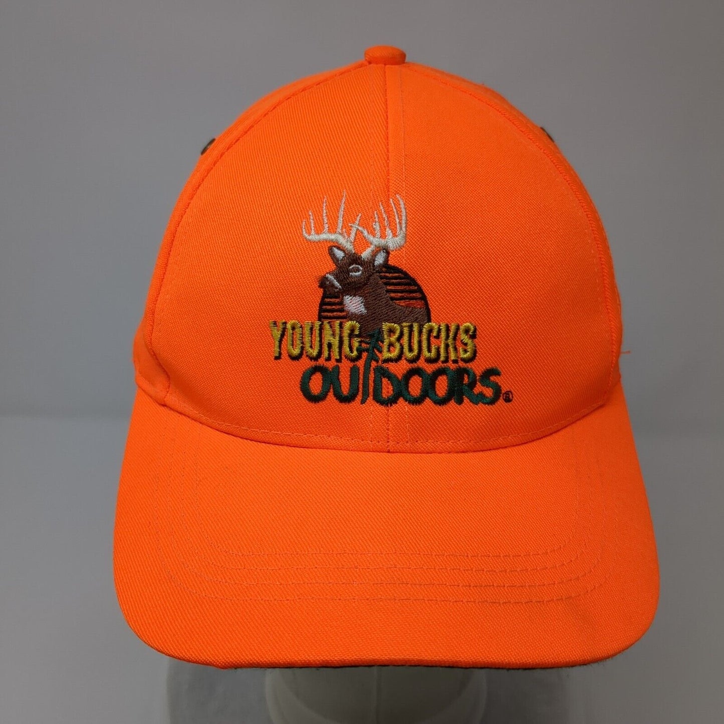 Young Bucks Outdoors Snapback Hat Youth Orange Adjustable Buckmasters