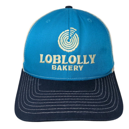 Loblolly Bakery Snapback Trucker Hat Blue OS Embroidered Mesh Back Richardson