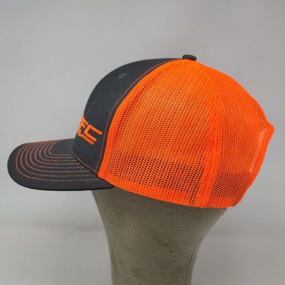 Richardson Men's Snapback Hat Gray Orange Adjustable Style 112 PFC Brakes Logo