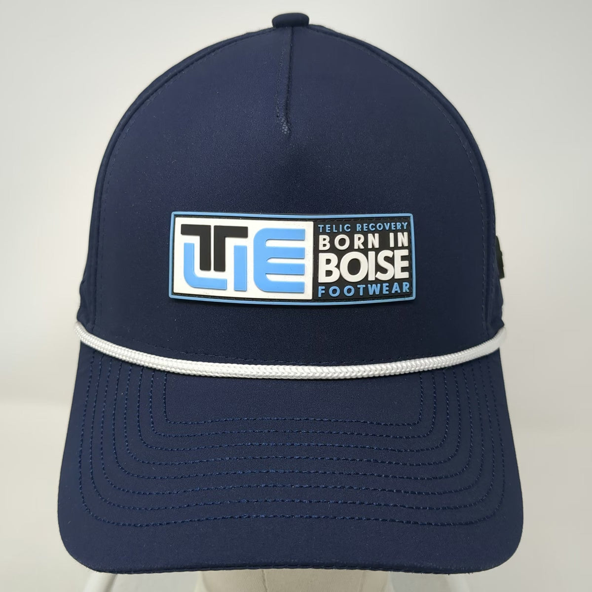 Telic Trucker Hat Blue One Size Boise Footwear Perforated Rope Snapback Patch