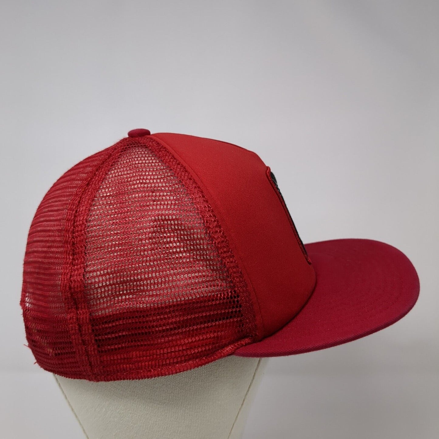 Eagle Snapback Trucker Hat Red One Size Adjustable Mesh Back 6 Panel Hurley