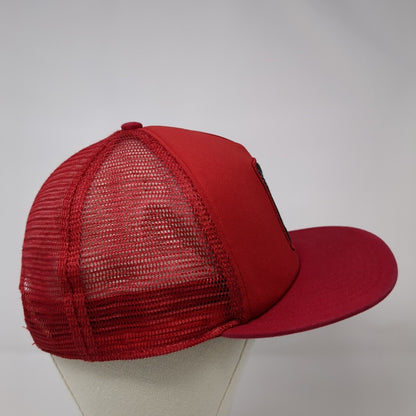 Eagle Snapback Trucker Hat Red One Size Adjustable Mesh Back 6 Panel Hurley