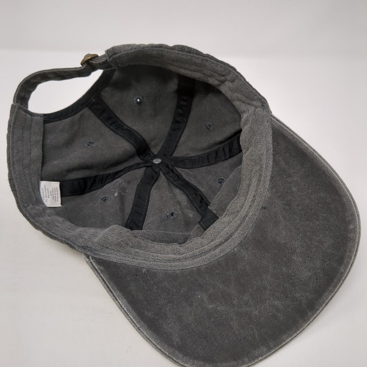 Unbranded Slideback Hat Black One Size Adjustable Blank Vent Holes