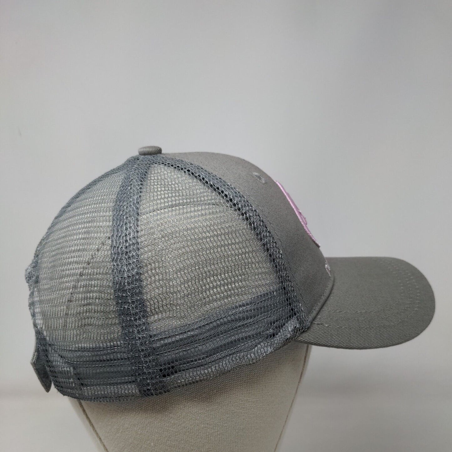 Diamond East International Strapback Mesh Back Trucker Hat Gray One Size