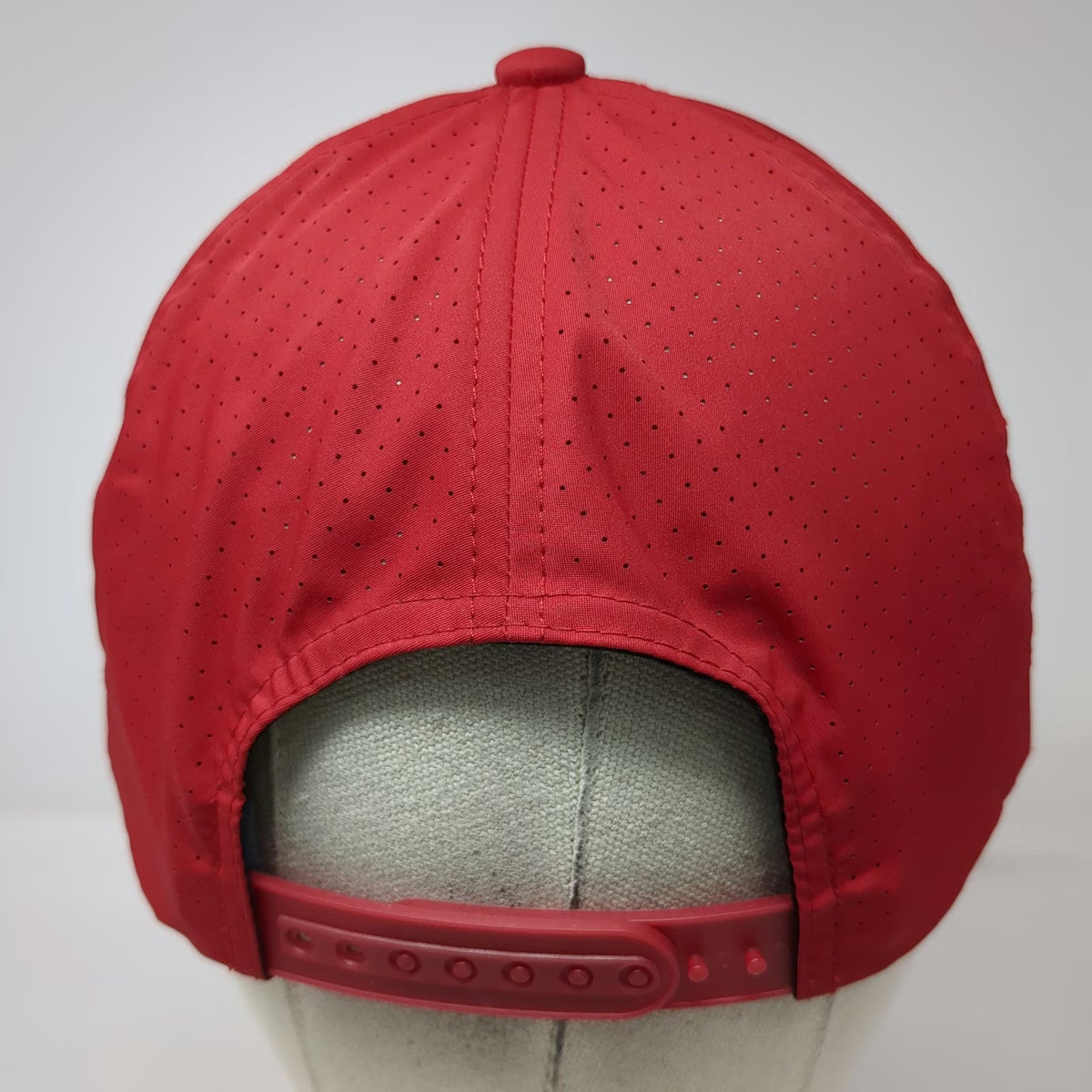 Sport-Tek Trucker Hat Red One Size Hirning GMC Laser Cut Performance Snapback