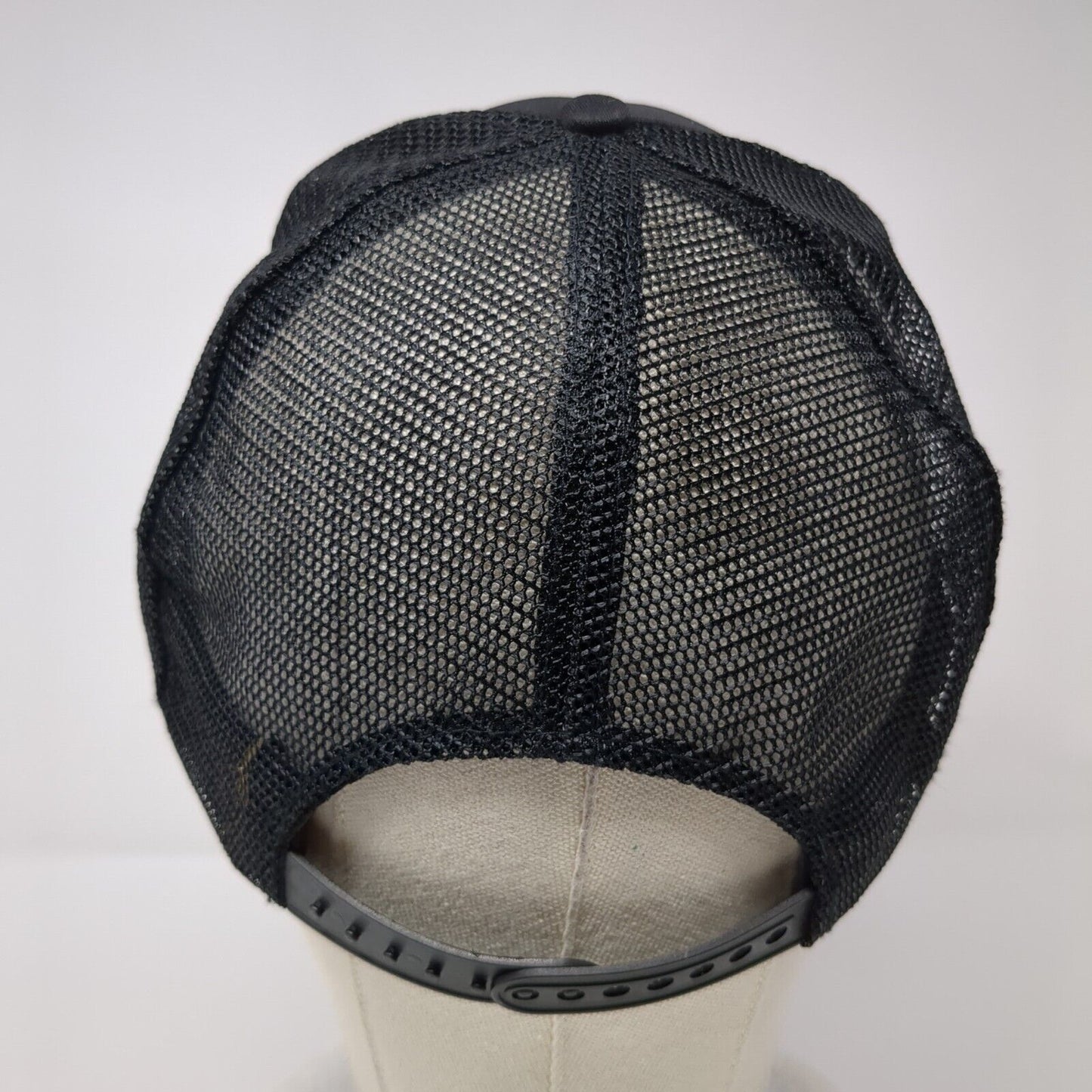 Donna's Tours Snapback Rope Trucker Hat Black OSFA Mesh Back Solid