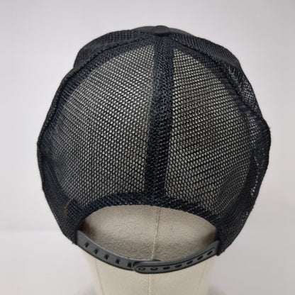 Donna's Tours Snapback Rope Trucker Hat Black OSFA Mesh Back Solid