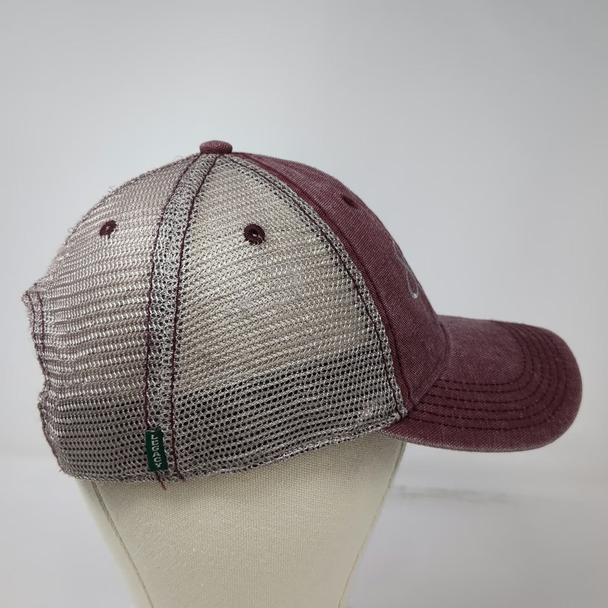 Legacy Trucker Hat Red One Size Shore Lodge McCall Idaho Mesh Snapback Hat