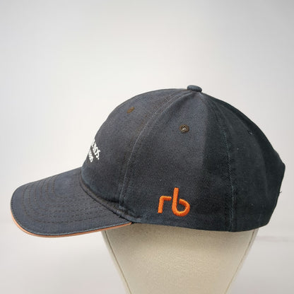 Ritchie Bros Auctioneers Hat Black One Size Baseball Cap Strapback Logo Orange